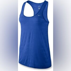 Nike Dri Fit Touch Breeze Tank Top in Blue - Size XS